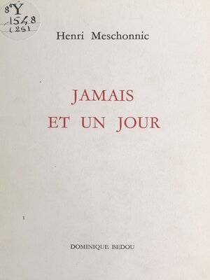 cover image of Jamais et un jour